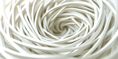 Poster - White wire is twisted into a spiral shape