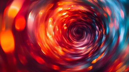Poster - Dynamic light swirl action abstract art digital creation colorful environment close-up view visual concept exploration