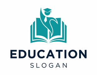 Poster - The logo design is about Education and was created using the Corel Draw 2018 application with a white background.