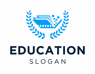 Poster - The logo design is about Education and was created using the Corel Draw 2018 application with a white background.