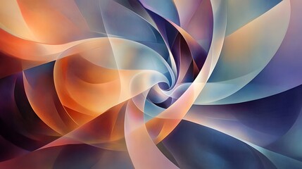 Poster - Dynamic abstract swirl patterns digital art colorful visuals modern design digital environment creative concept
