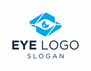 Poster - The logo design is about Eye and was created using the Corel Draw 2018 application with a white background.