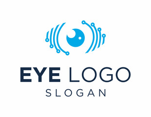 Poster - The logo design is about Eye and was created using the Corel Draw 2018 application with a white background.