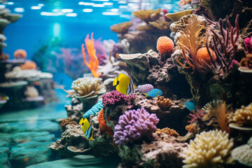 Wall Mural - tropical islands are a breathtaking of vibrant ecosystems, teeming with coral reefs and marine life,