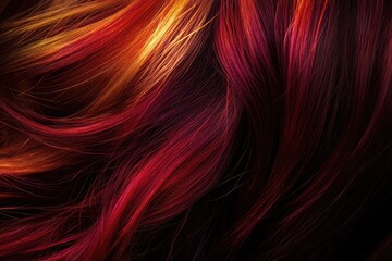 Poster - Dramatic crimson and deep burgundy gradient with metallic shimmer and glowing highlights, exuding elegance and luxury