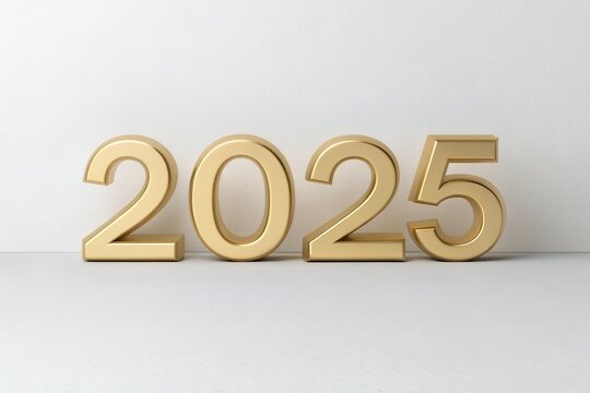 2025 Happy New Year design vector. trendy new year 2025 design template.