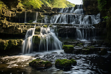 waterfalls represent perpetual movement and enduring existence of these awe-inspiring natural phenom