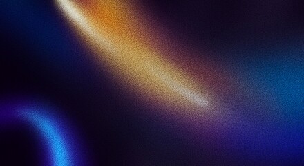 Aufkleber - Grainy gradient background, glowing color flow wave,