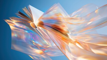 Poster - Dynamic prismatic planes in abstract art studio display digital artwork light reflections vivid colors
