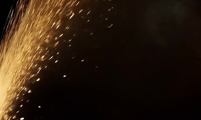 Wall Mural - A close-up of sparks flying, showcasing dynamic movement and energy.