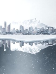 City in winter