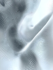 Fototapete - Abstract Data Flow:  A mesmerizing swirl of interconnected dots creates a dynamic, three-dimensional abstract pattern.