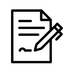 Poster - A document with a pen and signature, symbolizing legal agreements, contracts, and business transactions.