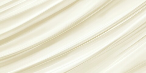 Poster - Elegant Cream Draped Fabric Smooth Satin Texture Background
