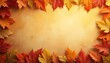 © SirArbusto - Fondo texturizado de hojas de otoño con espacio para texto o gráficos