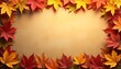 © SirArbusto - Fondo texturizado de hojas de otoño con espacio para texto o gráficos