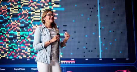Poster - Speaker On Stage At Event Talking