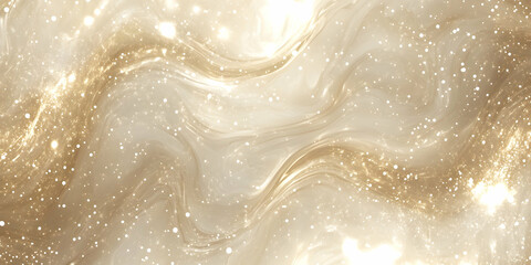 Poster - shimmering gold abstract: a mesmerizing abstract background featuring fluid, swirling patterns of sh