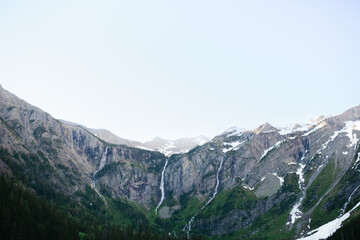 Wall Mural - Avalanche Lake at Glacier National Park with copy space