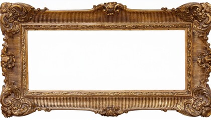 antique frame isolated on white