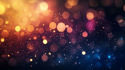 Poster - stunning vibrant blurred colorful glowing sparkling shining glitter lights abstract background perfe