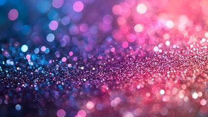 Poster - Vibrant Iridescent Glitter Bokeh Texture Abstract Background  Shiny Sparkling Gradient Pattern with Blurred Defocused Lights  Glamorous Magical Aesthetic Digital Fantasy Wallpaper