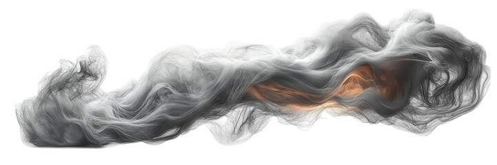 Wall Mural - elegant white smoke swirling gracefully against a clean backdrop, creating a serene and minimalist v