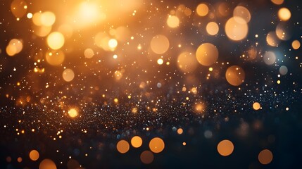 Poster - mesmerizing ethereal glow of shimmering luminous lights sparkling and scintillating in a blurred abs