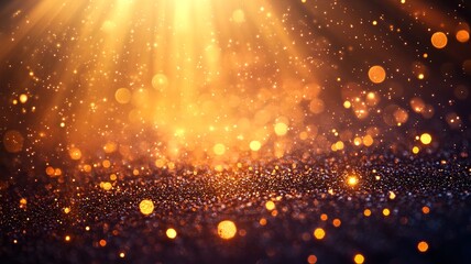 Poster - Captivating Glitter and Sparkle Backdrop with Radiant Illumination and Celestial Vibes   Mesmerizing Abstract Background with Shimmering Lights Lively Sparkles and a Magical Enchanting Atmosphere