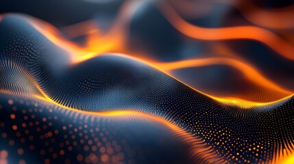 Poster - Vibrant and dynamic background featuring luminous geometric light waves prismatic refractive textures and a mesmerizing interplay of energy and motion  This digital artwork evokes a futuristic