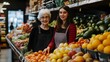 © sungedi - Senior and young woman working together in a produce section