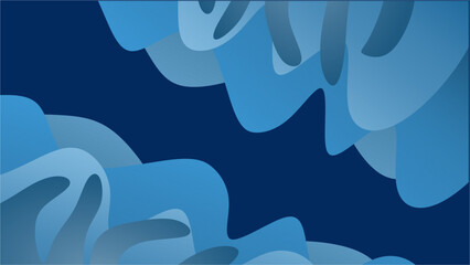 Aufkleber - Illustration of a blue abstract background with a curved gradient