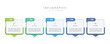 © muhamad - Infographic template five option process or step for business