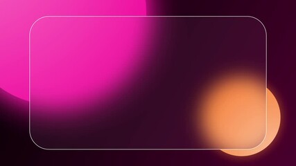 Abstract Animated Glassmorphism Background