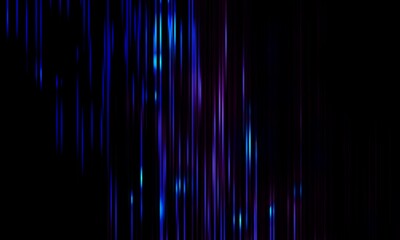 Poster - blue geometric shape abstract technology lines on black background