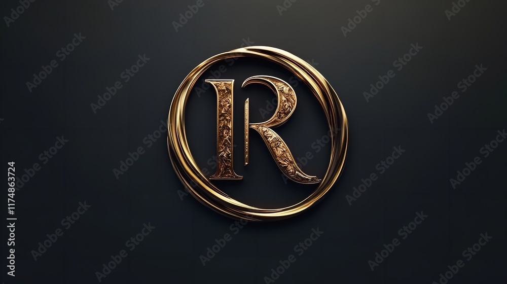 Ancient Greek 3D omega symbol with gold marble texture, classical ...