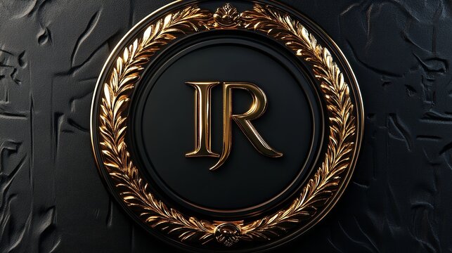 Ancient Greek 3D omega symbol with gold marble texture, classical design, dramatic lighting