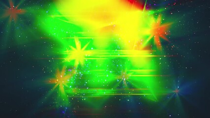 Poster - Abstract bright with lights and particles. Computer generated