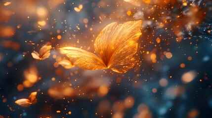 Poster - Ethereal and Fluid Bokeh Blending Radiant Forms with Vibrant Shimmer and Tonal Harmony Creating a Mesmerizing and Captivating Atmosphere