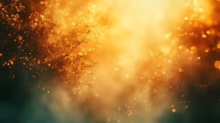 Poster - Ethereal glowing bokeh light blending with shimmering transitions radiant contours and vibrant tonal harmony creating a mesmerizing dreamlike and captivating abstract visual experience