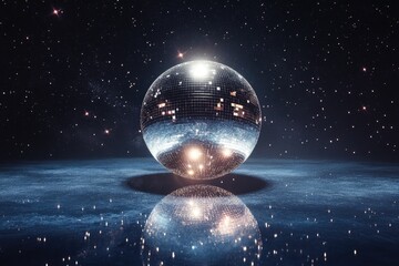 Poster - Disco Ball at Night