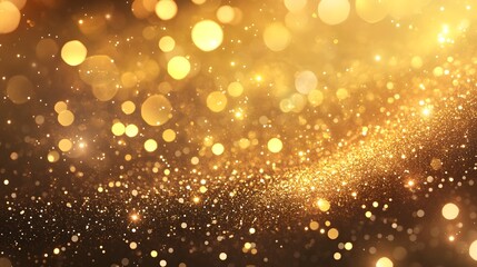 Poster - captivating ethereal bokeh sparkles glowing vibrantly blending harmonious iridescent shimmer and rad