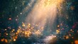 © Jittapon - Vibrant bokeh sparkles glowing harmoniously blending radiant shimmer with ethereal tonal shadows  This captivating and mesmerizing image evokes a sense of magic and mystery