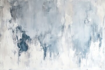 Poster - Light pastel gray watercolor-inspired background with dusty blue and soft brush textures, ideal for minimal and artistic designs