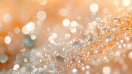 Poster - Ethereal and captivating bokeh circles with harmonious transitions blending vibrant forms and shimmering radiance creating a mesmerizing and dreamlike atmosphere