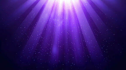 Poster - Delicate Intertwining Lines of Glowing Light in a Soft Purple Atmosphere
