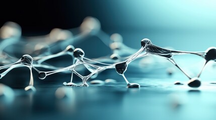 Poster - An intricate network of interconnected nodes and lines, forming a web like structure representing the complexity of artificial neural networks.