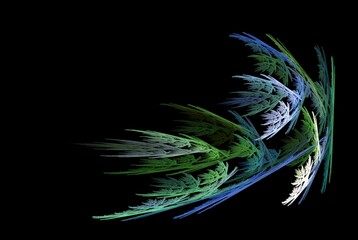 Poster - Computer generated fractal pattern and shape