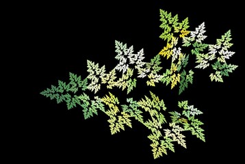 Poster - Computer generated fractal pattern and shape