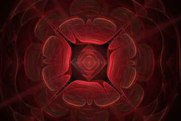 Poster - Computer generated fractal pattern and shape